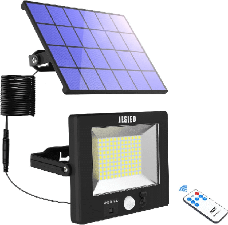 JAMIEWIN 120 LED Solar Flood Light