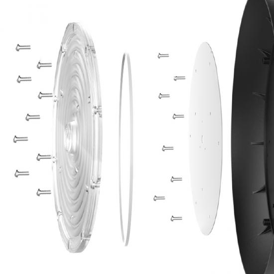 Projecteur UFO 100 W-300 W avec capteur radar pour auvent de garage et d'entrepôt