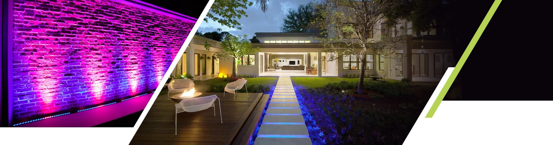 Éclairage paysager à LED